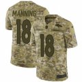 Mens Nike Denver Broncos #18 Peyton Manning Limited Camo 2018 Salute to Service NFL Jersey