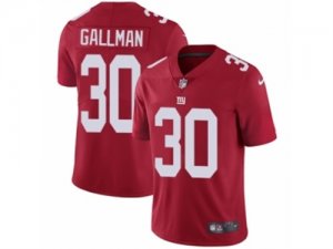 Mens Nike New York Giants #30 Wayne Gallman Vapor Untouchable Limited Red Alternate NFL Jersey