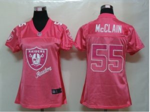 Nike Womens Oakland Raiders #55 McClain Pink Jerseys