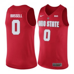 Ohio State Buckeyes #0 D\'Angelo Russell Red College Basketball Jersey