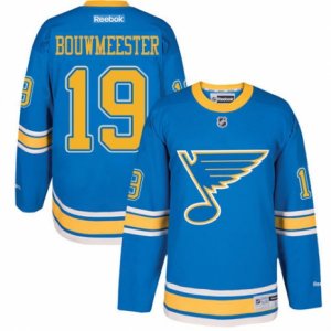 Mens Reebok St. Louis Blues #19 Jay Bouwmeester Authentic Blue 2017 Winter Classic NHL Jersey