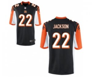 Men\'s Nike Cincinnati Bengals #22 William Jackson Game Black Team Color NFL Jersey