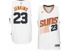 Mens Phoenix Suns #23 John Jenkins adidas White Swingman Home Jersey
