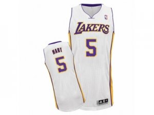 Men Adidas Los Angeles Lakers #5 Josh Hart Authentic White Alternate NBA Jersey