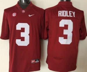 NCAA Alabama Crimson Tide #3 Calvin Ridley Red Stitched Jersey