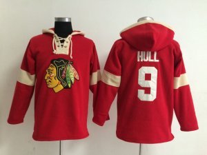 NHL chicago blackhawks #9 hull red jerseys[pullover hooded sweatshirt]