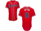 mlb jerseys atlanta braves #8 upton red[2014 new]