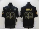 Nike Rams #99 Aaron Donald Black 2020 Salute To Service Limited Jersey