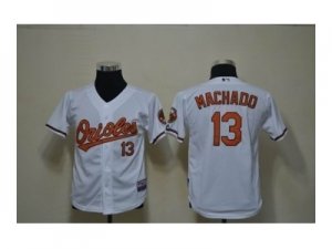 Youth mlb jerseys baltimore orioles #13 machado white