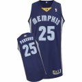 Mens Adidas Memphis Grizzlies #25 Chandler Parsons Authentic Navy Blue Road NBA Jersey