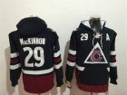 Avalanche #29 Nathan MacKinnon Navy All Stitched Hooded Sweatshirt