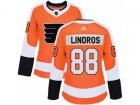 Women Adidas Philadelphia Flyers #88 Eric Lindros Orange Home Authentic Stitched NHL Jersey