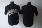 mlb oakland athletics blank black