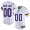 Womens Nike Minnesota Vikings Customized White Vapor Untouchable Limited Player NFL Jersey