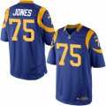 Mens Nike Los Angeles Rams #75 Deacon Jones Limited Royal Blue Alternate NFL Jersey
