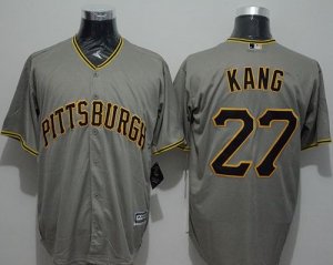 Pittsburgh Pirates #27 Jung-ho Kang Grey New Cool Base Stitched Baseball Jersey