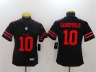 Nike 49ers #10 Jimmy Garoppolo Black Women Vapor Untouchable Player Limited Jersey