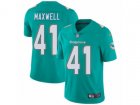 Nike Miami Dolphins #41 Byron Maxwell Vapor Untouchable Limited Aqua Green Team Color NFL Jersey