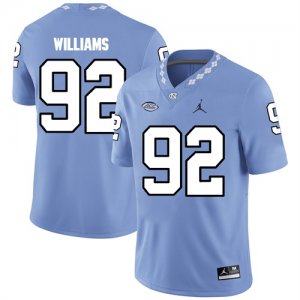 North Carolina Tar Heels 92 Sylvester Williams Blue College Football Jersey