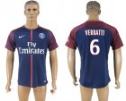 2017-18 Paris Saint-Germain 6 VERRATTI Home Thailand Soccer Jersey