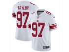 Mens Nike New York Giants #97 Devin Taylor White Vapor Untouchable Limited Player NFL Jersey