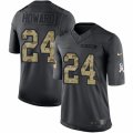 Men's Nike Chicago Bears #24 Jordan Howard Limited Black 2016 Salute to Service NFL Jersey