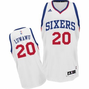 Men\'s Adidas Philadelphia 76ers #20 Timothe Luwawu Swingman White Home NBA Jersey