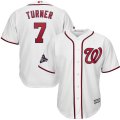 Nationals #7 Trea Turner White 2019 World Series Champions Cool Base Jersey