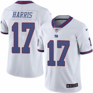 Mens Nike New York Giants #17 Dwayne Harris Limited White Rush NFL Jersey