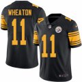 Men Nike Pittsburgh Steelers #11 Markus Wheaton Black Color Rush Limited Jersey