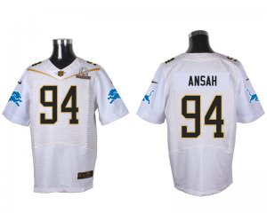 2016 PRO BOWL Nike Detroit Lions #94 Ziggy Ansah white jerseys(Elite)