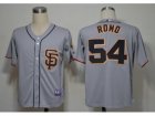 mlb jerseys san francisco giants #54 romo grey[2012 sf]