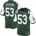 Mens Nike New York Jets #53 Mike Catapano Limited Green Team Color NFL Jersey