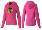 NHL Women Chicago Blackhawks Logo Pullover Hoodie 21