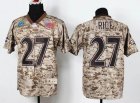 2013 Nike NFL Baltimore Ravens #27 Ray Rice Camo NFL Elite USMC Jersey(USA)