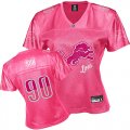 women nfl detroit lions #90 suh red[2011 fem fan]