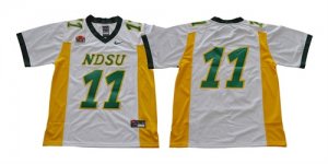 North Dakota State Bison #11 Carson Wentz White College Football Jersey