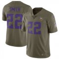 Nike Vikings #22 Harrison Smith Youth Olive Salute To Service Limited Jersey