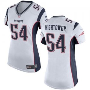 Women Nike New England Patriots #54 Dont\'a Hightower white jerseys