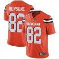 Nike Browns #82 Ozzie Newsome Orange Vapor Untouchable Limited Jersey