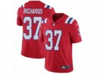 Mens Nike New England Patriots #37 Jordan Richards Vapor Untouchable Limited Red Alternate NFL Jersey