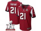 Mens Nike Atlanta Falcons #21 Desmond Trufant Elite Red Team Color Super Bowl LI 51 NFL Jersey
