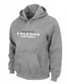 Atlanta Falcons Authentic font Pullover Hoodie Grey