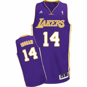 Mens Adidas Los Angeles Lakers #14 Brandon Ingram Swingman Purple Road NBA Jersey