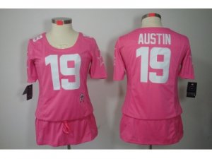 Nike Womens Dallas cowboys #19 Austin Elite Pink Jerseys[breast Cancer Awareness]