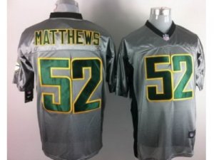 Nike NFL Green Bay Packers #52 Clay Matthews Grey Shadow Jerseys