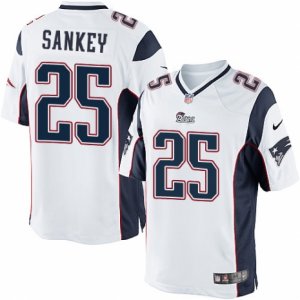 Mens Nike New England Patriots #25 Bishop Sankey Limited White NFL Jersey