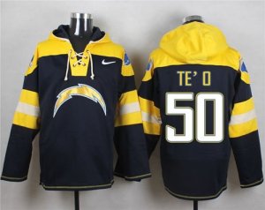 Nike San Diego Chargers #50 Manti Te\'o Navy Blue Player Pullover Hoodie