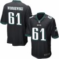 Mens Nike Philadelphia Eagles #61 Stefen Wisniewski Game Black Alternate NFL Jersey