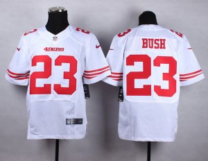 Nike San Francisco 49ers #23 Reggie Bush white Jerseys(Elite)